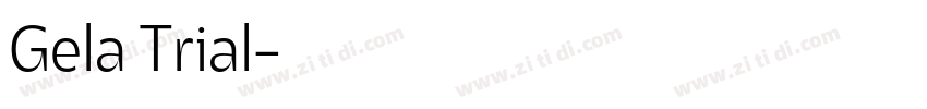 Gela Trial字体转换